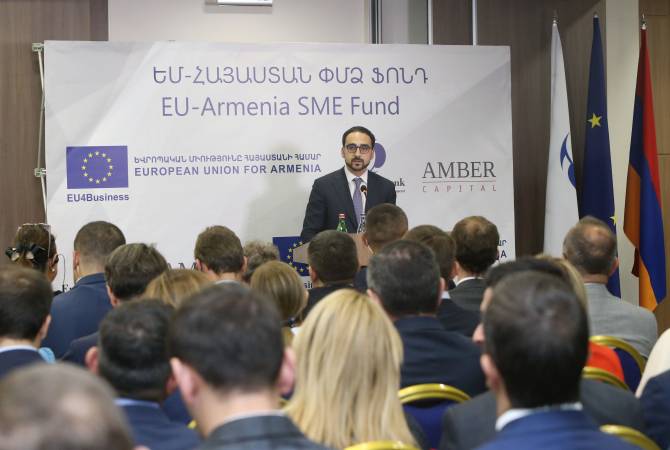 Вице-премьер Тигран Авинян принял участие в церемонии по случаю запуска “Фонда МСП 
ЕС-Армения”