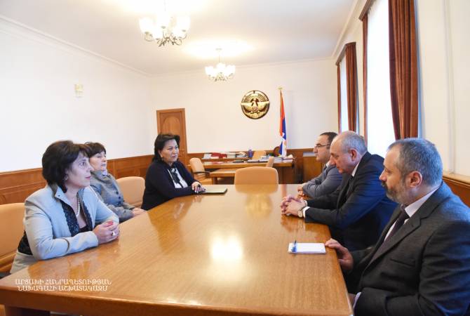 Le président d'Artsakh a reçu les représentants de l'ONG Mère Arménie XXI