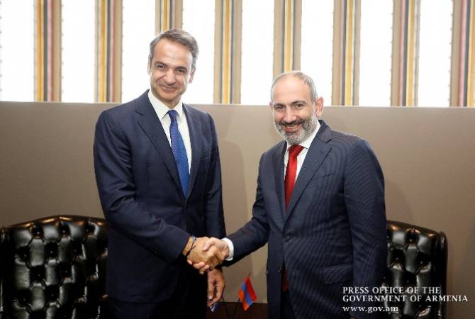Armenian, Greek PMs discuss development of bilateral cooperation in New York