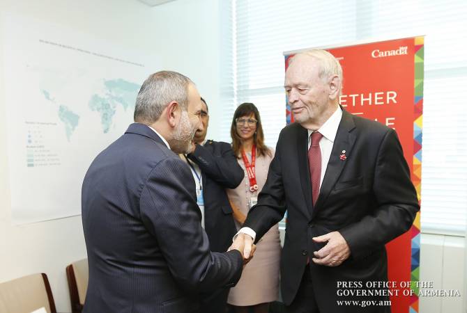 Nikol Pashinyan, Jean Chretien discuss development of Armenian-Canadian ties
