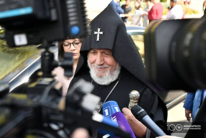 Catholicos awaits PM’s return for “elucidations” regarding church comments 