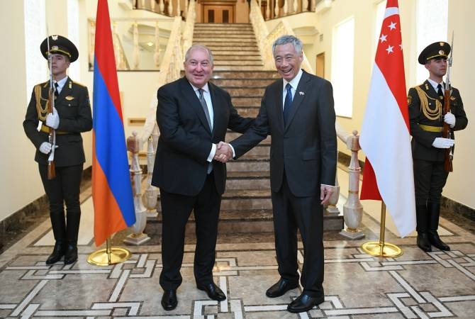 "We are in the beginning of a great historic era" Sarkissian tells Singapore's PM