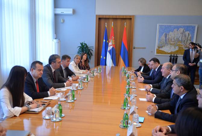Armenian President continues official visit in Serbia