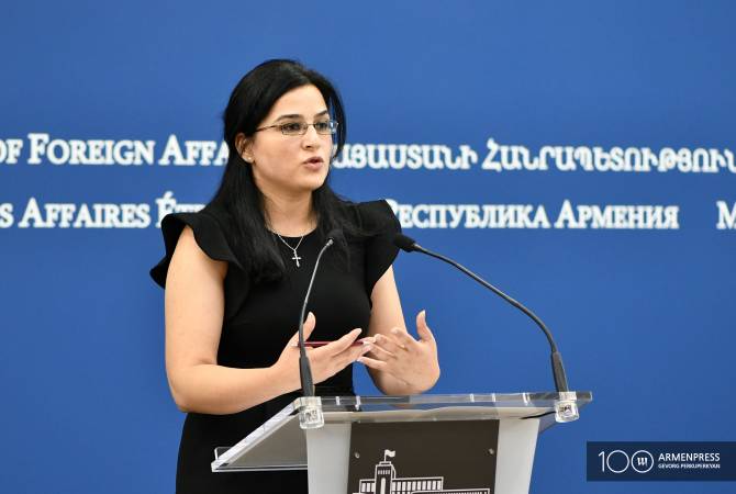 Пресс-секретарь МИД Армении прокомментировала выступление президента 
Азербайджана

