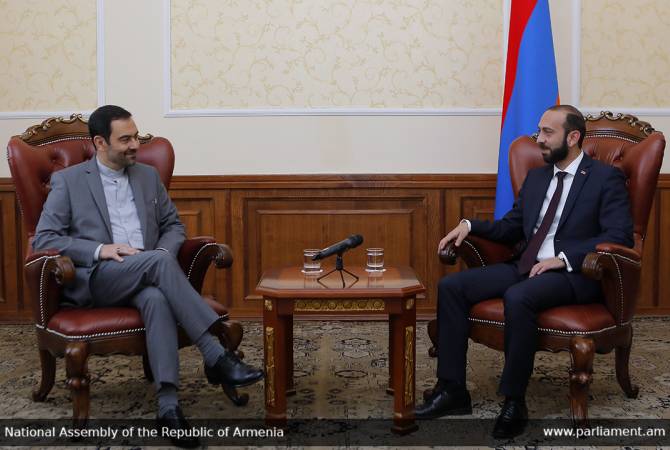 Armenian Speaker of Parliament holds farewell meeting with Iranian Ambassador