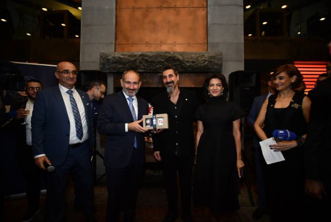 Serj Tankian presents his brand of tea called Gavat in Yerevan