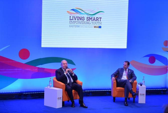 رئيس الجمهورية أ.سركيسيان يشترك بمؤتمر معهد ماتيناداران Live Smartلتمكين الشباب للشراكة الأوروبية