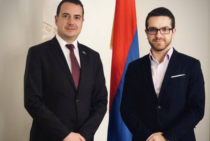 Геворг Лорецян принял заместителя министра спорта и по делам молодежи Болгарии

