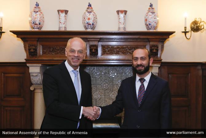 Armenian delegation led by Speaker of Parliament holds meetings in Netherlands