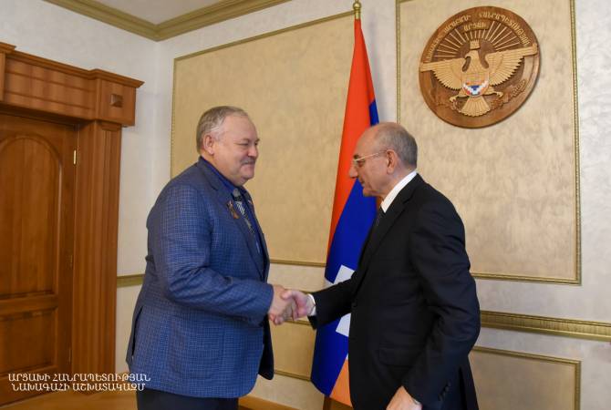 President Sahakyan, State Duma senior lawmaker Zatulin discuss Artsakh-Russia ties