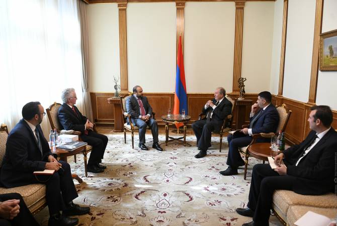President Sarkissian receives ethnic Armenians Adrin Nazarian and Paul Krekorian