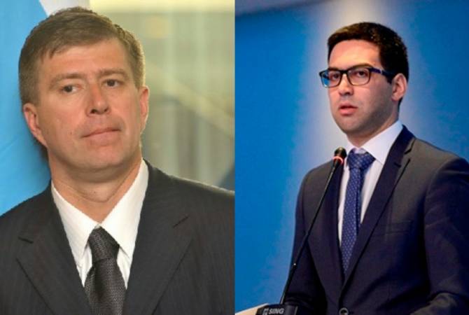 Armenian, Russian justice ministers discuss issues of bilateral interest in Strasbourg