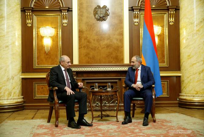 Armenian PM, President of Artsakh discuss mutual cooperation in Yerevan