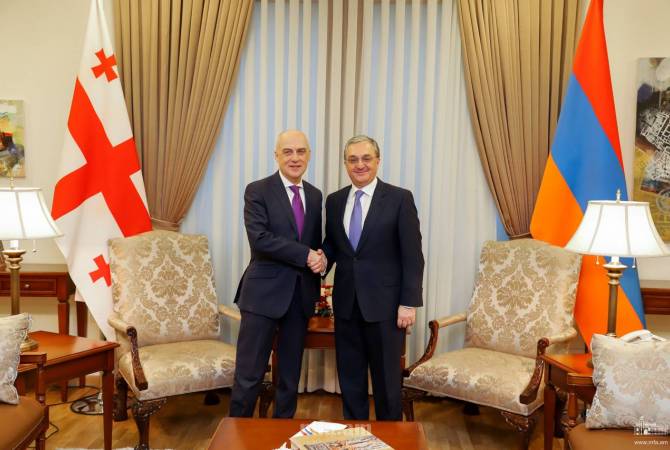 Глава МИД Армении встретился с грузинской коллегой Давидом Залкалиани

