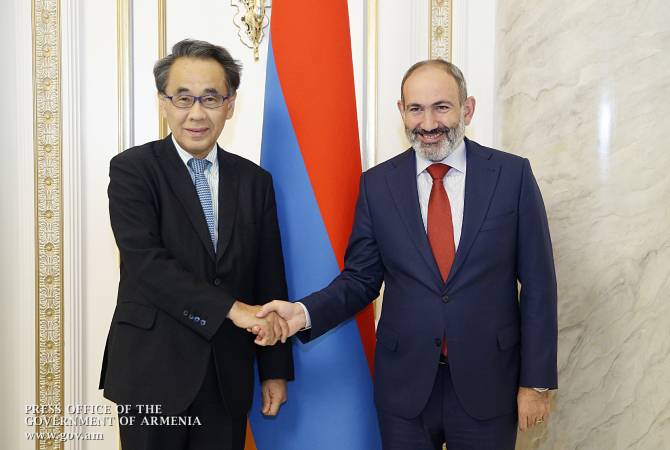 Japan interested in enhancing ties with Armenia, PM Shinzō Abe’s special advisor tells PM 
Pashinyan