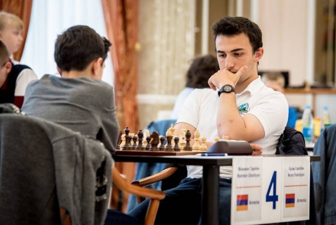 В 4-м туре Молодежного ЧМ по шахматам победу одержал лишь Арам Акопян

