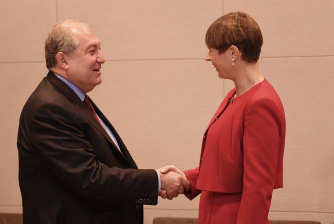 Armenian, Estonian Presidents meet in Japan