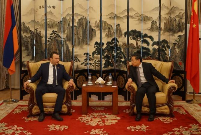Ваге Энфиаджян и депутат Джанибек Айрапетян встретились с послом Китая в Армении

