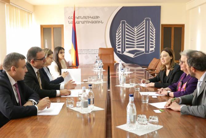Тигран Хачатрян встретился с послом ЕС в Армении Андреа Викторин