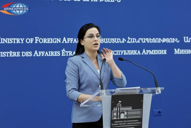 ՀՀ և Ադրբեջանի ԱԳ նախարարների հանդիպման մասին հայտարարում ենք 
համաձայնեցված կարգով. Աննա Նաղդալյան 