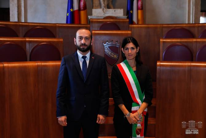 Председатель НС приветствовал идею проведения с мэрией Рима форума, посвященного 
2800-летию Еревана
