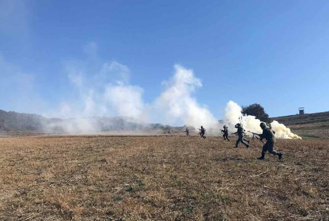 Armenian artillery units hold LFX battalion drills 