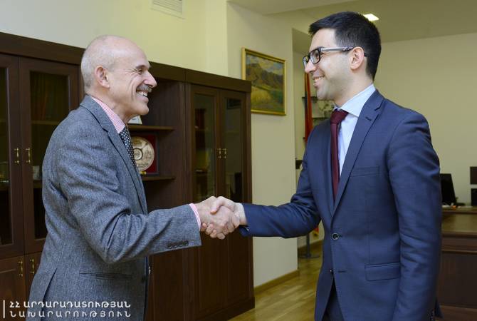 Roustam Badassian a reçu l'Ambassadeur d'Allemagne en Arménie