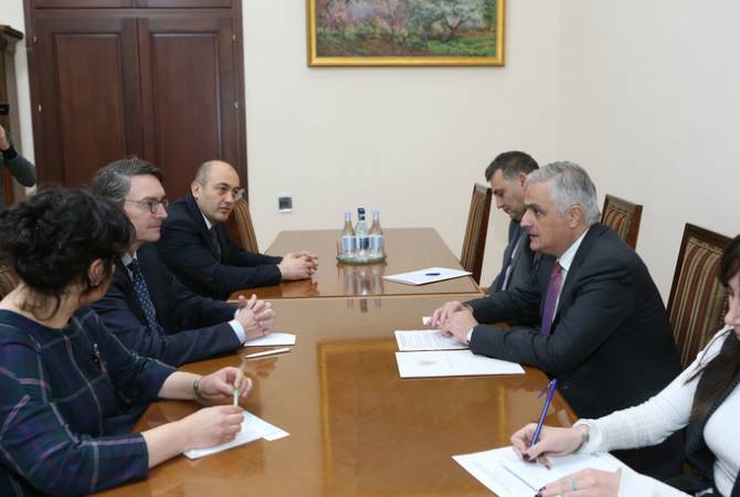 Вице-премьер Мгер Григорян принял регионального менеджера Международной 
финансовой корпорации