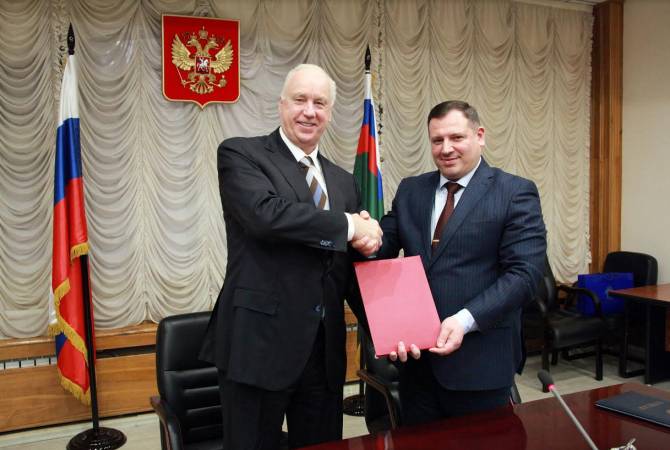 Les Présidents des Comités d'enquête d'Arménie et de Russie  ont signé deux documents
