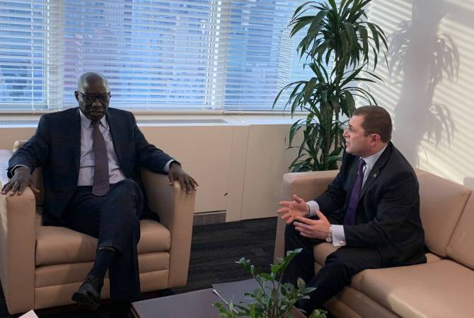 Մհեր Մարգարյանը հանդիպել է ՄԱԿ-ի Գլխավոր քարտուղարի հատուկ խորհրդական 
Ադամա Դիենգի հետ 