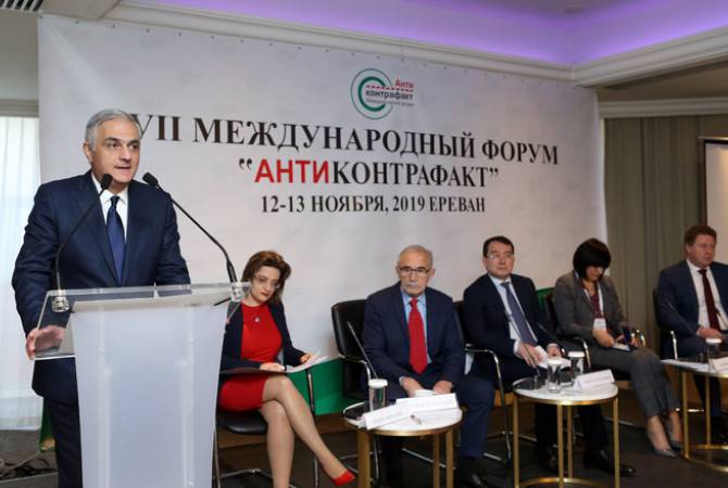 Mher Grigoryan a participé à l'ouverture  du Forum «Anticontrafact 2019»