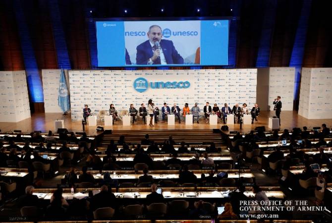 Nikol Pashinyan  a participé aux travaux de la 40e session de la Conférence générale de 
l'UNESCO
