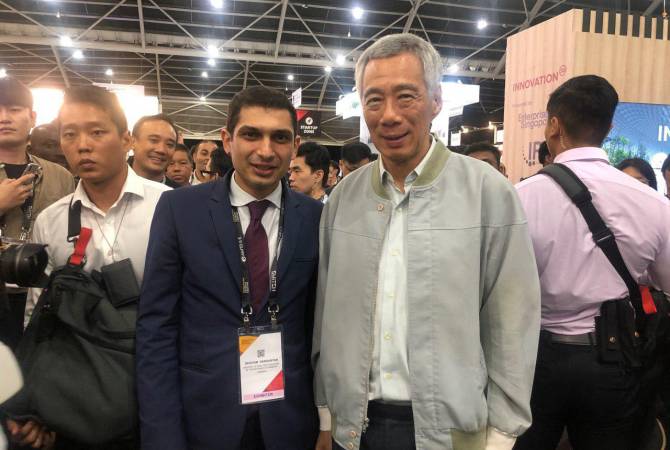 Singapore’s Prime Minister visits Armenian pavilion at SWITCH Exhibition 2019