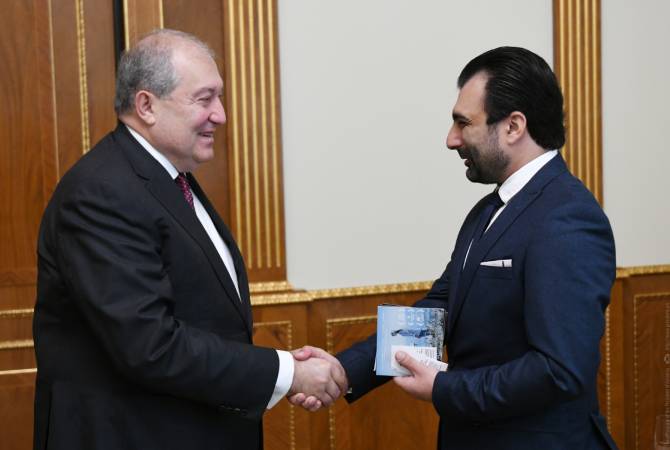 President Sarkissian hosts film director Jivan Avetisyan