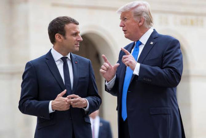 Trump, Macron discuss Iran, Syria over phone