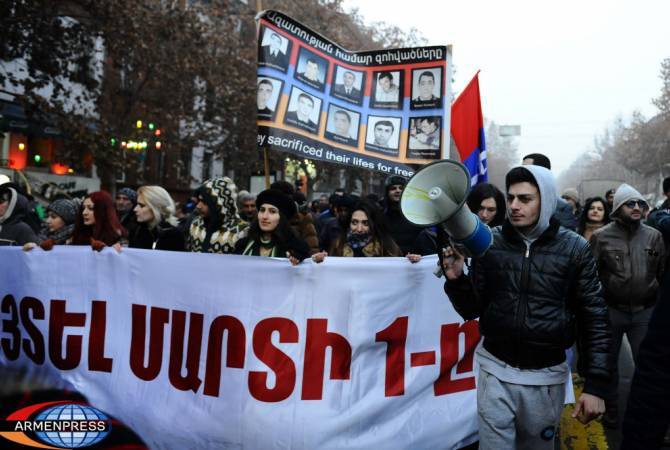 مجلس مدينة يريفان يعلن عن مناقصة عن النصب التذكاري المخصص لضحايا الأول من مارس 2008