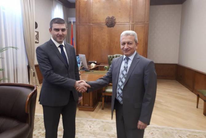 Armenia’s finance minister holds meeting with Artsakh State Minister
