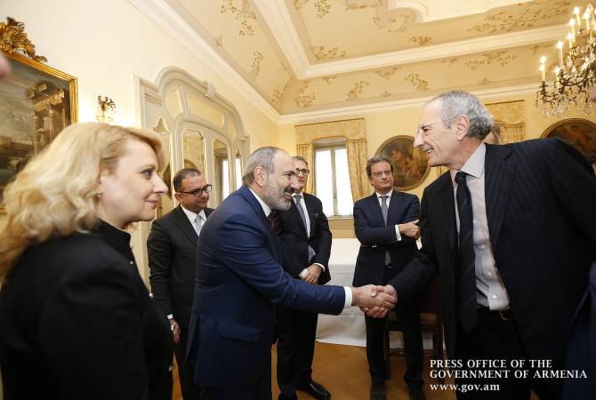  Pashinyan a présenté les opportunités d'investissement de l'Arménie aux milieux d'affaires 
italiens