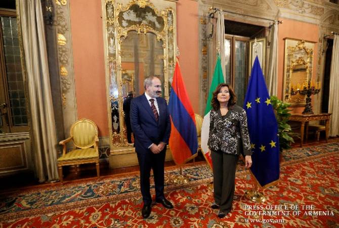 Италия заинтересована в развитии сотрудничества с Арменией: председатель Сената 
Италии Пашиняну