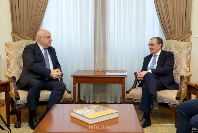 وزير الخارجية مناتساكانيان يستقبل رئيس الجمعية البرلمانية لمنظمة الأمن والتعاون بأوروبا تسيريتيلي