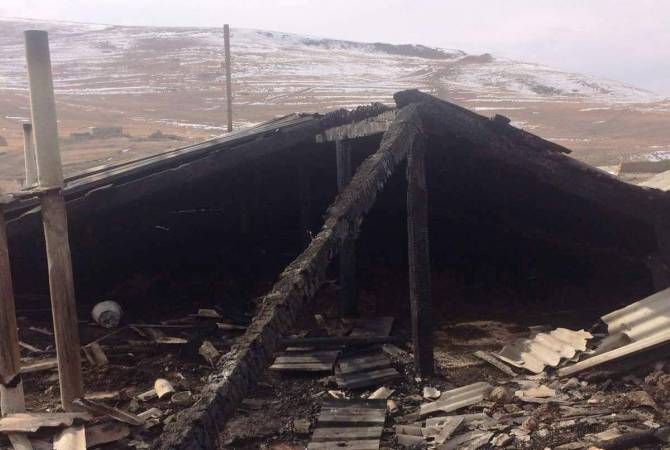 Сгорела крыша средней школы Норабака