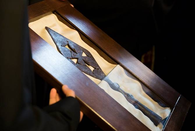  В Первопрестольный Святой Эчмиадзин будет вынесен наконечник копья, пронзившего 
Иисуса Христа

 