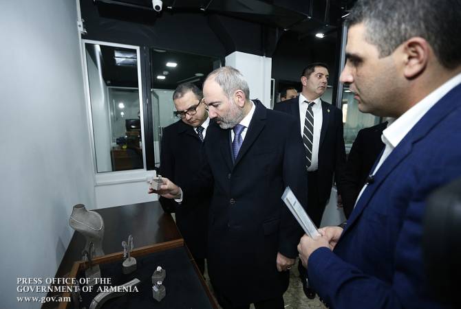 رئيس الوزراء الأرميني نيكول باشينيان يحضر حفل افتتاح مصنع الألماس «A.D.M»