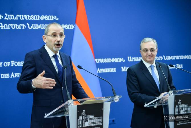 تعميق العلاقات بين أرمينياوالأردن-وزير الخارجية مناتساكانيان يستقبل نظيره الأردني الصفدي-مؤتمر مشترك