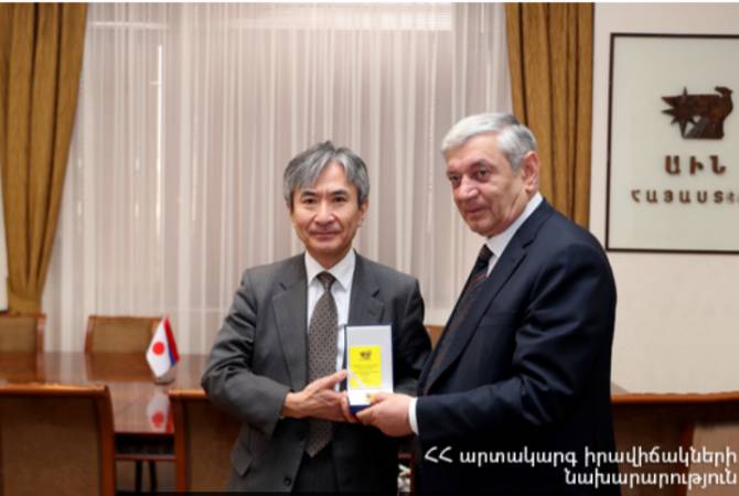 Felix Tsolakian a reçu l'Ambassadeur du Japon
