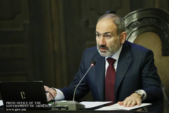 Allocution  du Premier ministre Pashinyan à la séance du gouvernement
