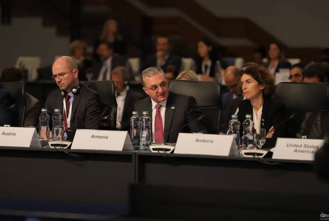 Security of Artsakh people will not be compromised, Armenian FM says at OSCE ministerial
meeting