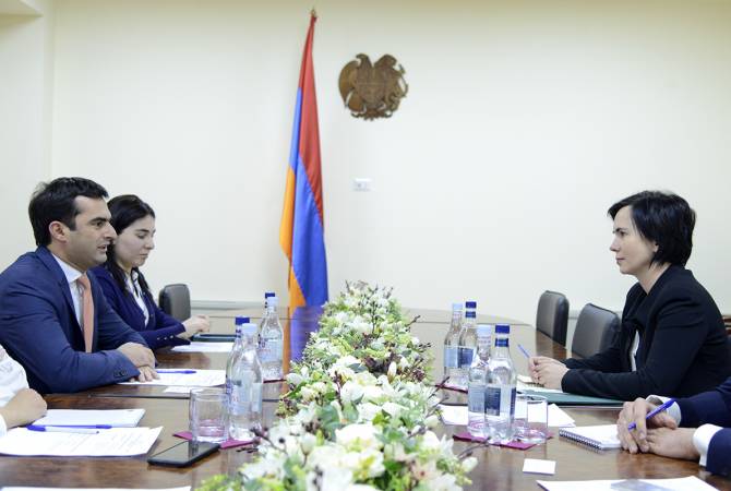 Акоп Аршакян принял новоназначенного посла Литвы в Армении

