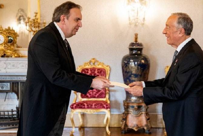Armenian Ambassador presents credentials to President of Portugal