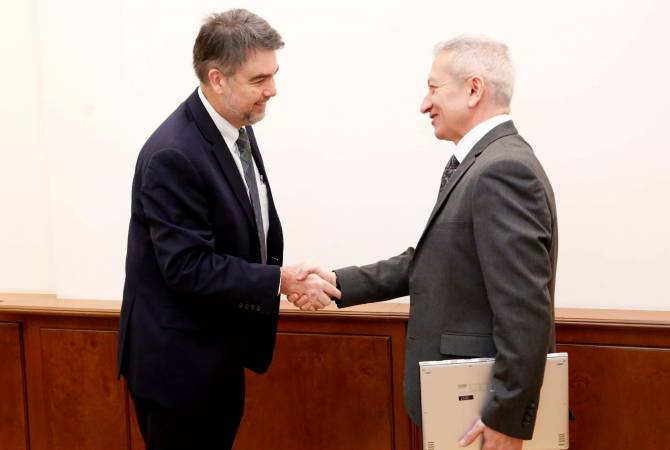 Атом Джанджугазян принял руководителя армянской миссии МВФ

